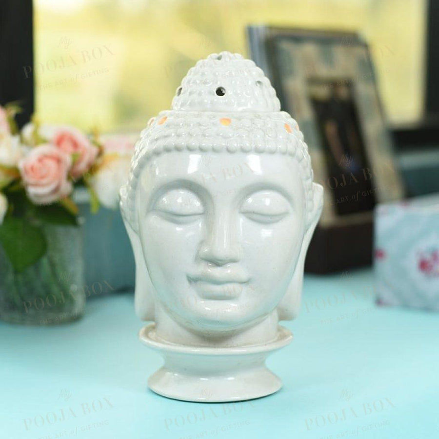 Calm Ceramic Buddha Head Aroma Diffuser Diffusor