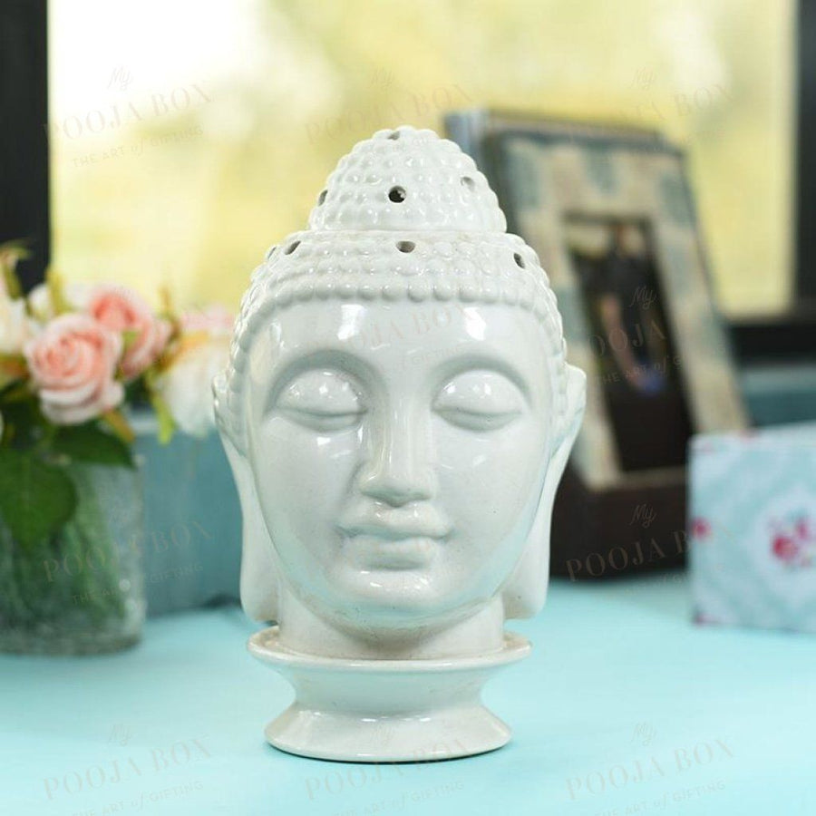 Calm Ceramic Buddha Head Aroma Diffuser Diffusor