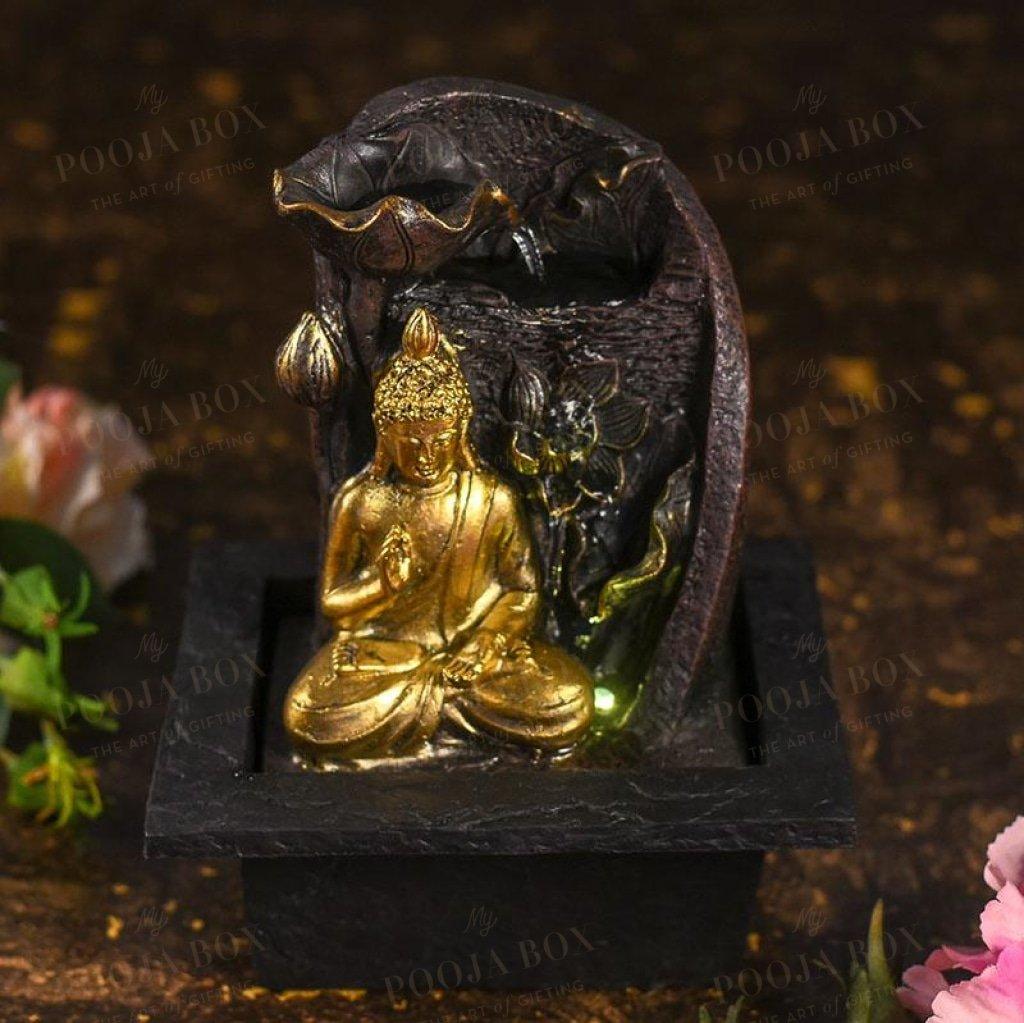 Calming Buddha Flower Fountain