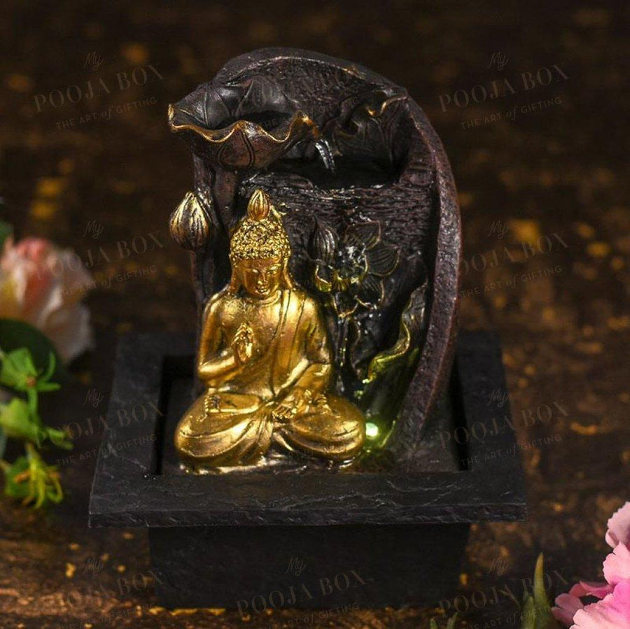 Calming Buddha Flower Fountain