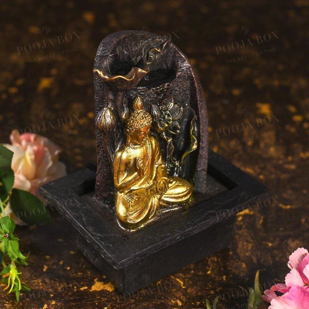 Calming Buddha Flower Fountain