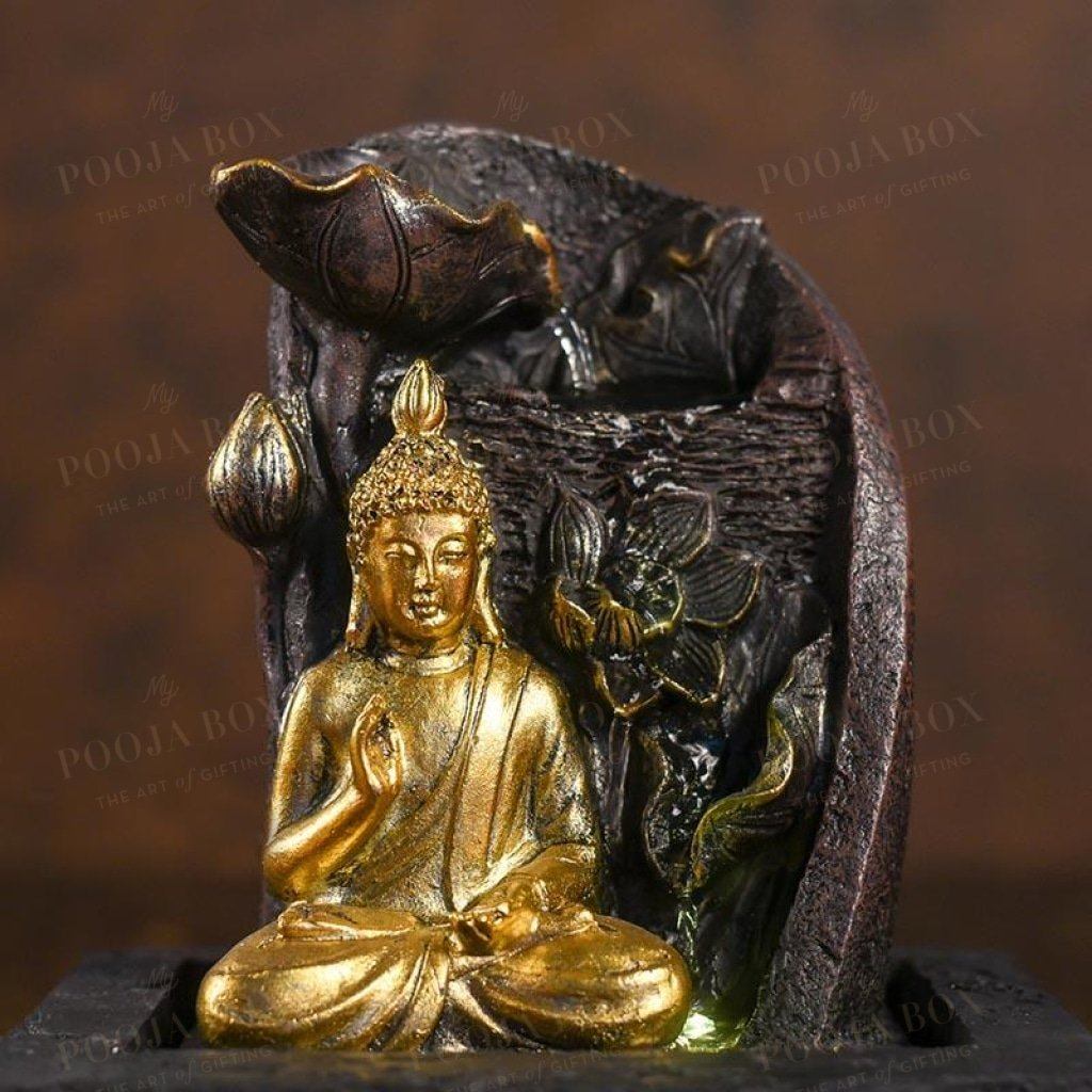 Calming Buddha Flower Fountain