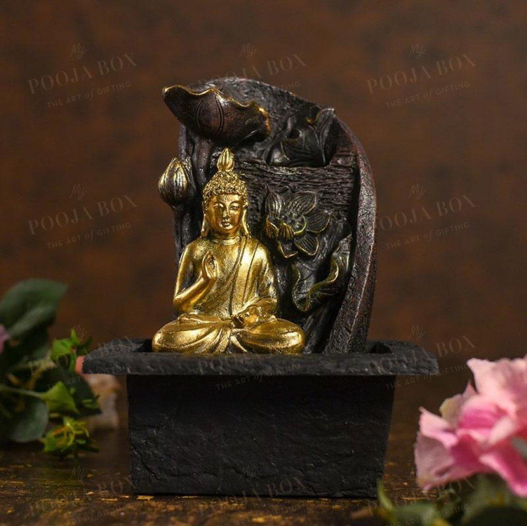 Calming Buddha Flower Fountain