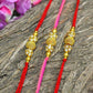 Chic Handcrafted Stone Beaded Rakhi Set Of 3