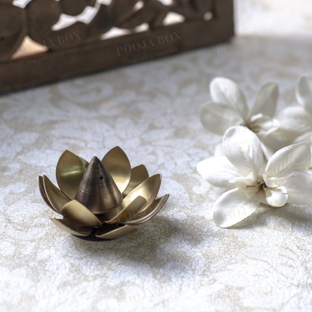 Classic Handmade Lotus Incense Stand Holder
