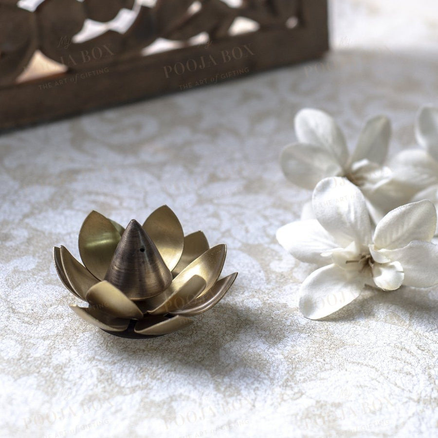 Classic Handmade Lotus Incense Stand Holder