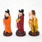 Colourful Feng Shui Fuk Luk Sau Clay Statue