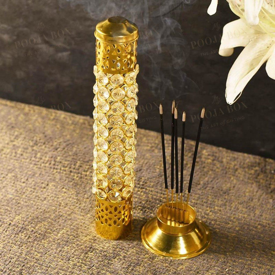 Crystal 3D Incense Holder