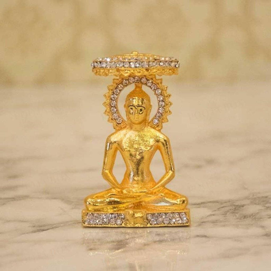 Crystal Diamond Studded Parshwanath Bhagwan Idol Idols