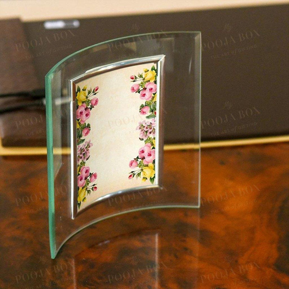 Buy Curved Glass Photo frame Online in India Mypoojabox.in