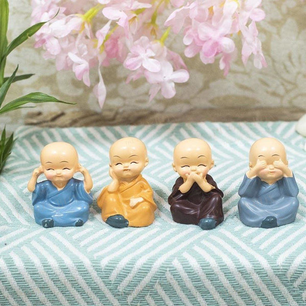 Cute Mini Monk Set of 4
