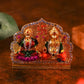Diamond-Studded Laxmi Ganesh Murti With Swastik Idols