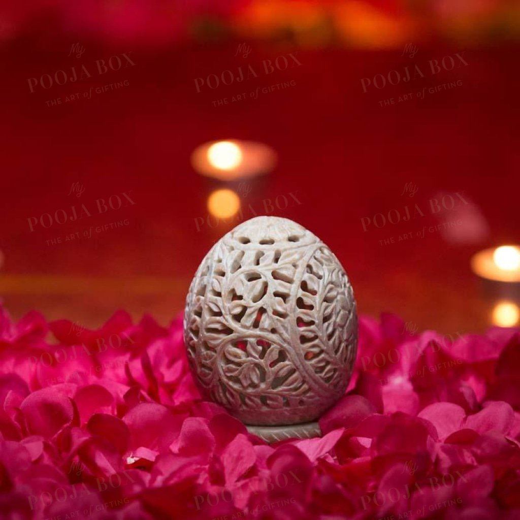 Egg Shaped Candle Holder