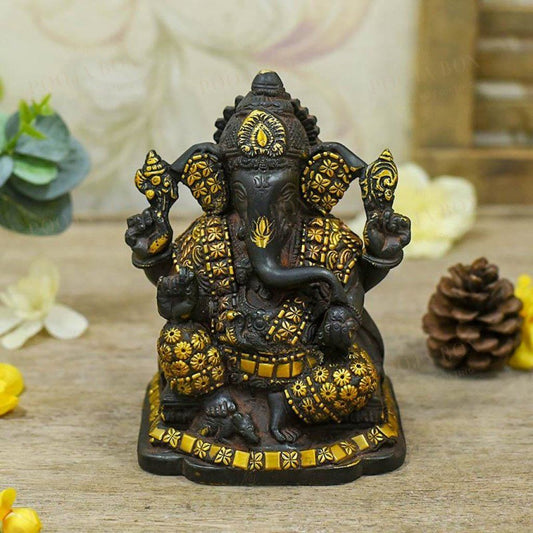 Elegant Brass Ganesh Idol Idol