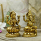 Engaging Laxmi Ganesh Brass Idol Idol
