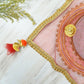 Exquisite Red Thali Cover Karwa Chauth