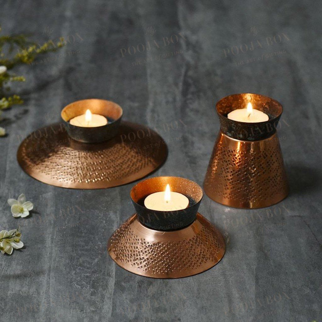 Exquisite Teal Appeal Medium Candle Holder