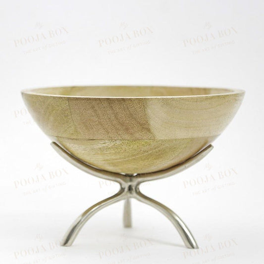 Exquisite Wooden Bowl Table Decor Home