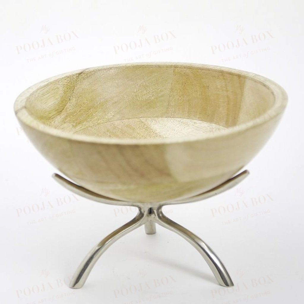 Exquisite Wooden Bowl Table Decor Home