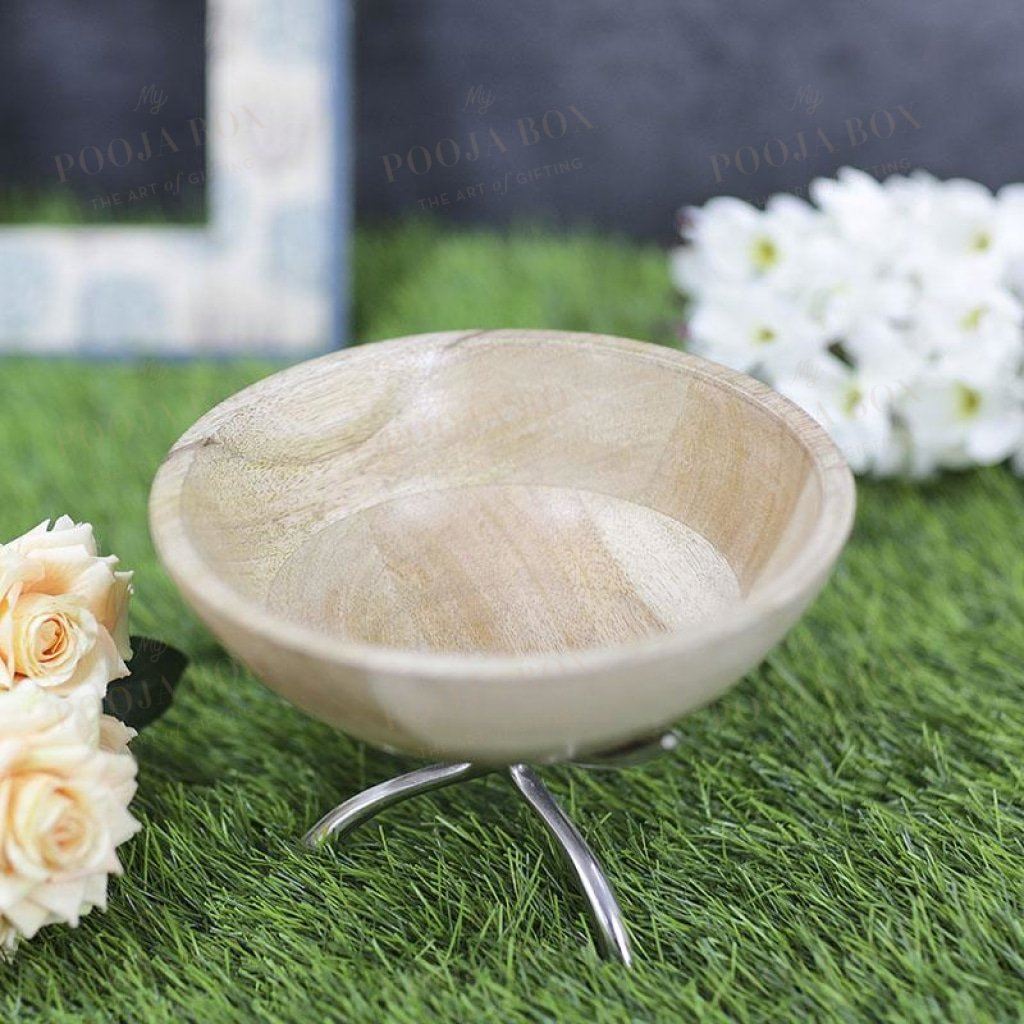 Exquisite Wooden Bowl Table Decor