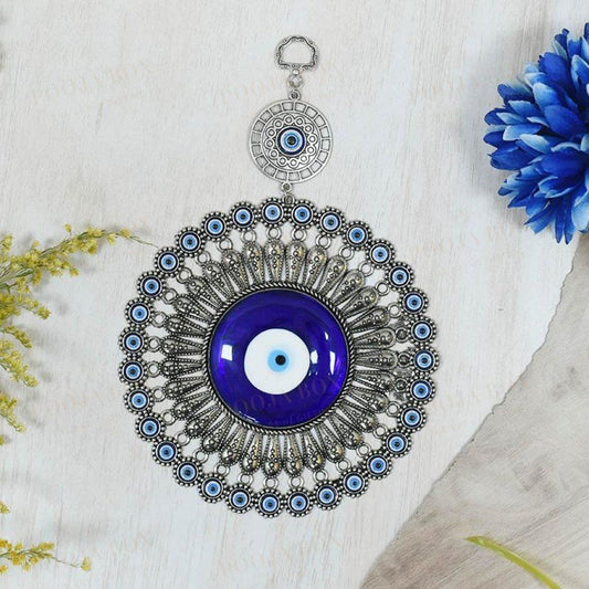 Fancy Glass Turkish Evil Eye Wall Hanging Protection Amulet Feng Shui