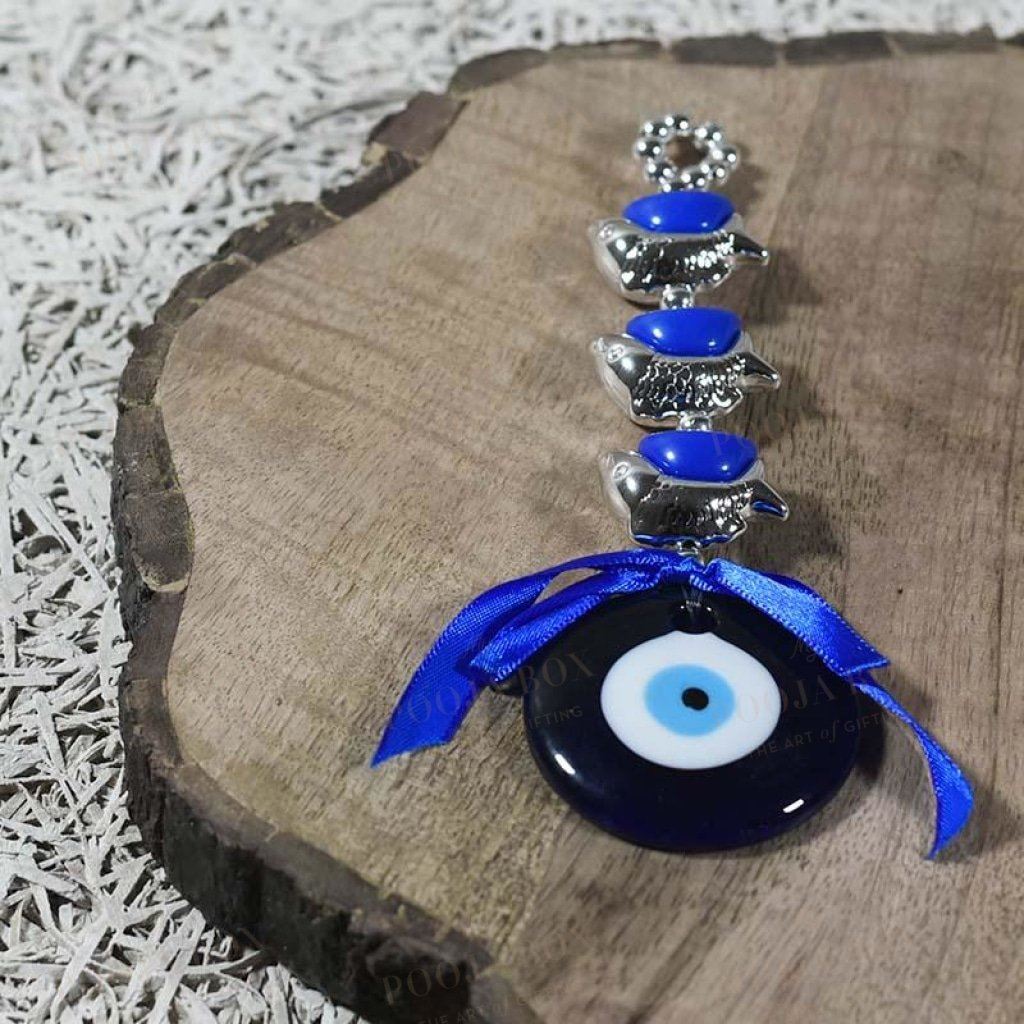 Feng Shui Evil Eye Three Fish Wall Hanging Charm