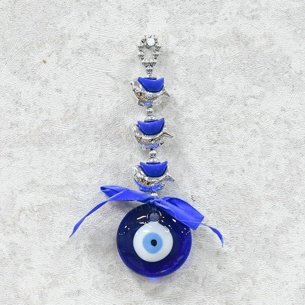 Feng Shui Evil Eye Three Fish Wall Hanging Charm