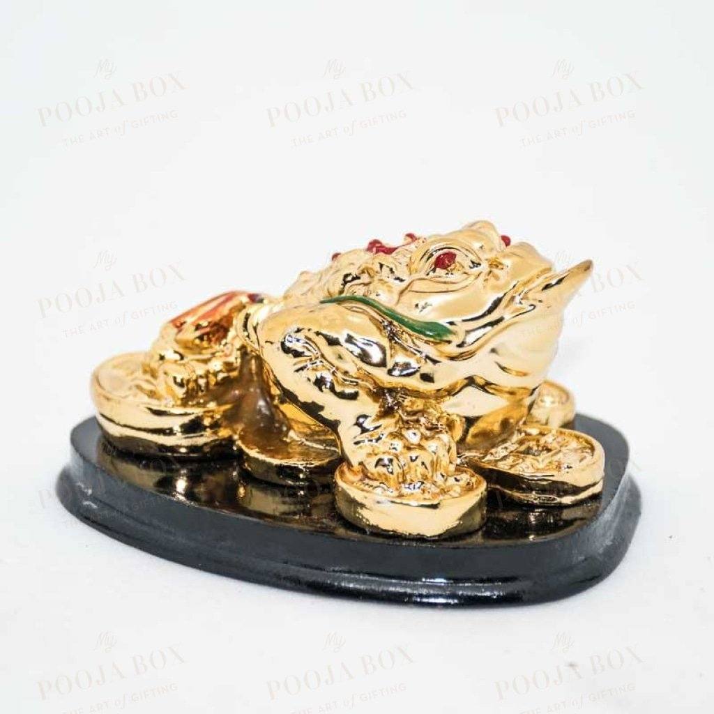 Feng Shui Three Legged Golden Frog For Money And Good Luck
