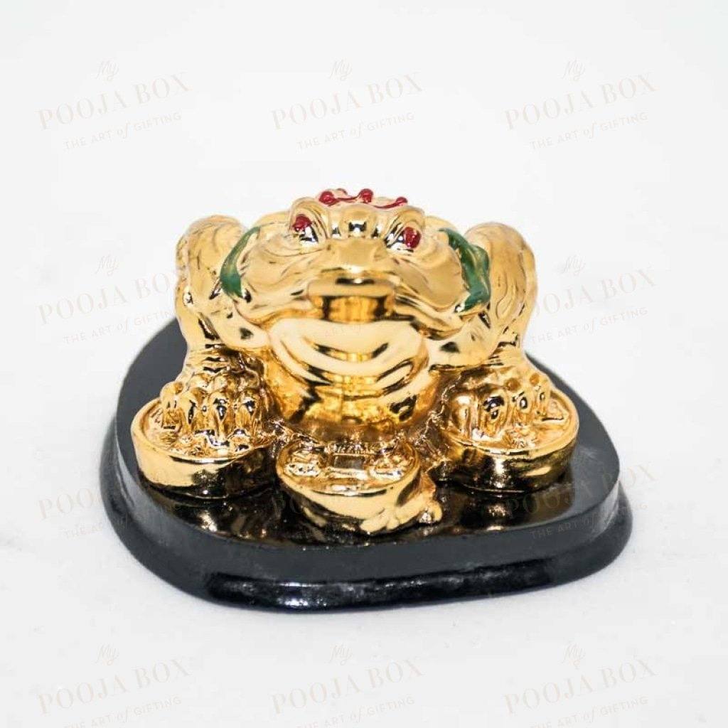 Feng Shui Three Legged Golden Frog For Money And Good Luck