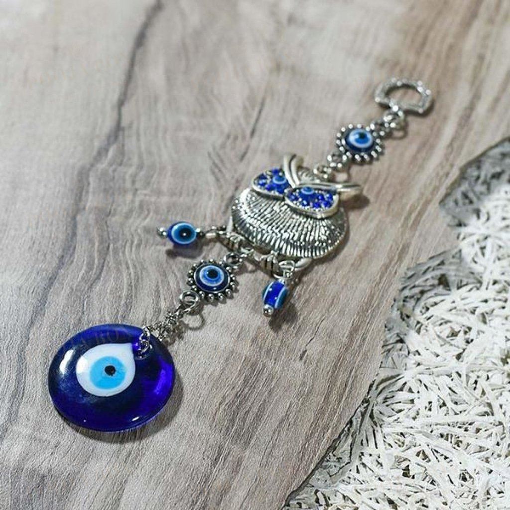 Feng Shui Vastu Evil Eye Owl Hanging For Wall/door/car