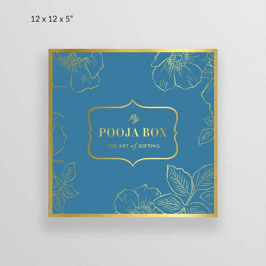 Floral Blue Large Box
