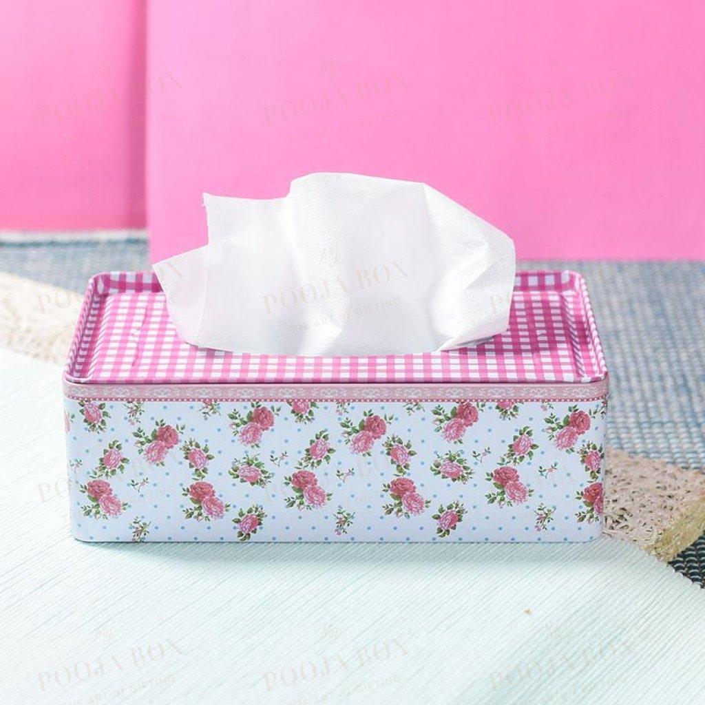 Floral Pink Napkin Holder Home Decor