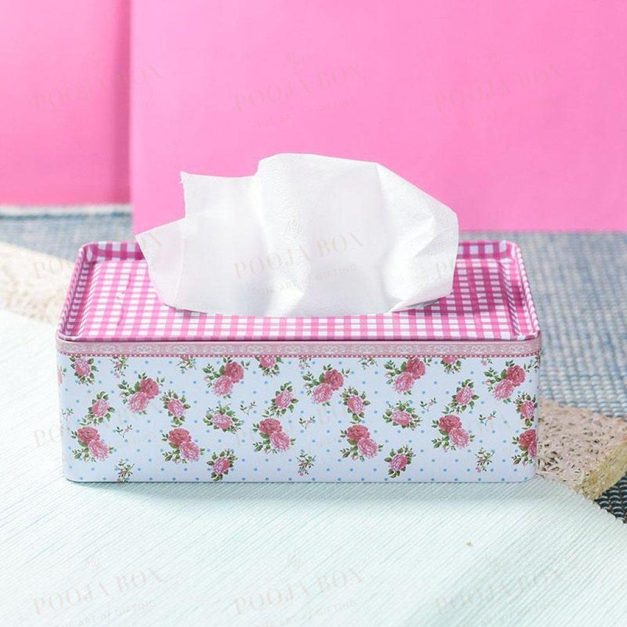 Floral Pink Napkin Holder Home Decor