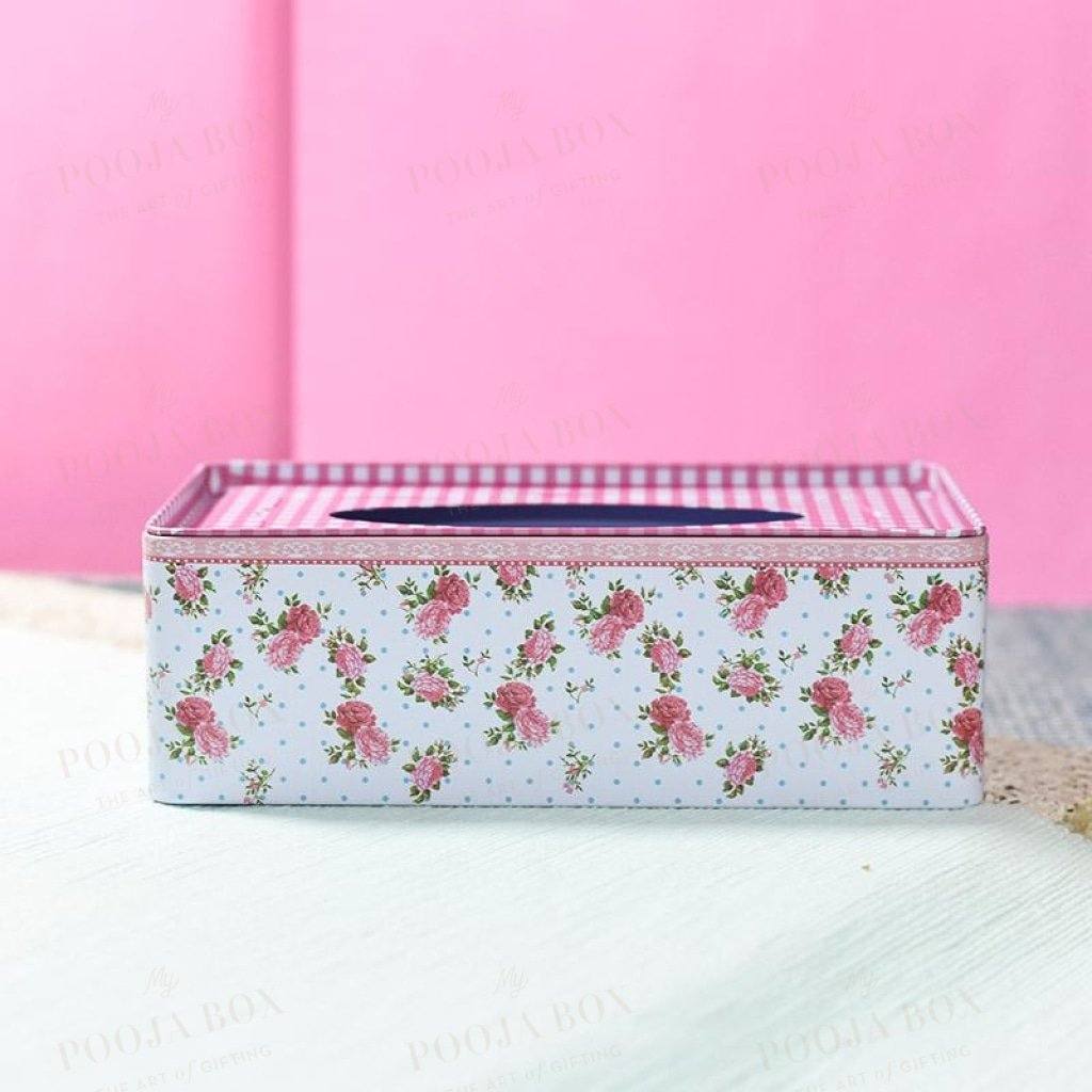 Floral Pink Napkin Holder Home Decor