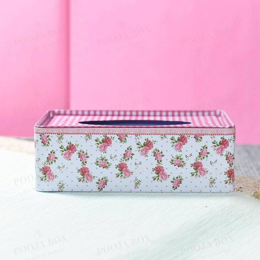 Floral Pink Napkin Holder Home Decor