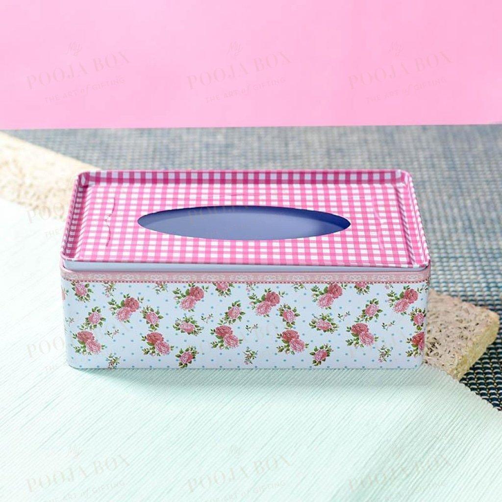 Floral Pink Napkin Holder Home Decor