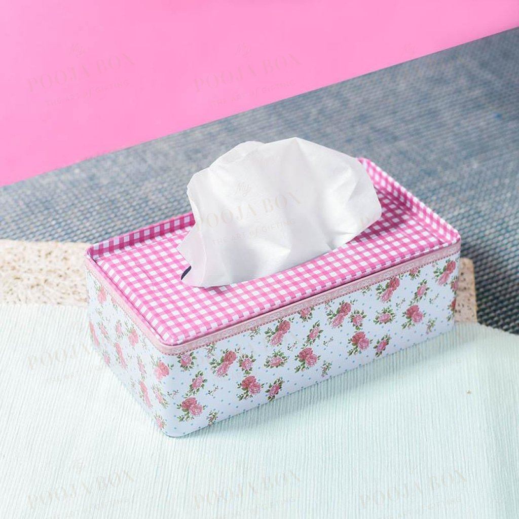 Floral Pink Napkin Holder Home Decor