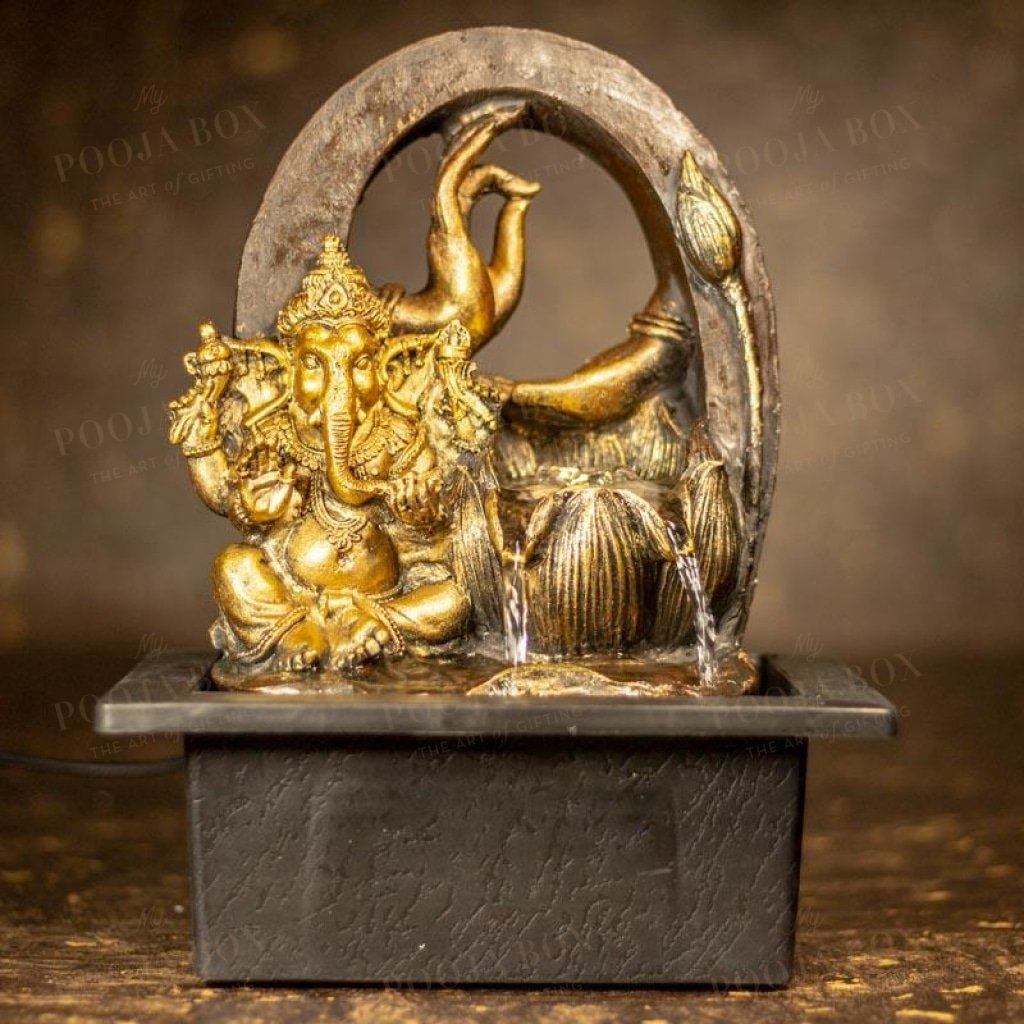 Ganesha with Hand Mudra Fountain