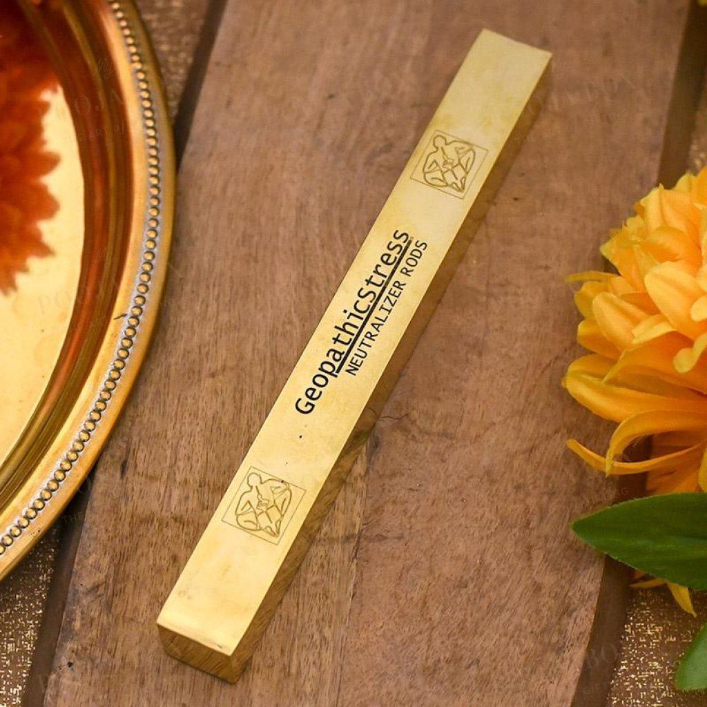 Geopathic Stress Neutralizer Square Shaped Brass Rod Vastu
