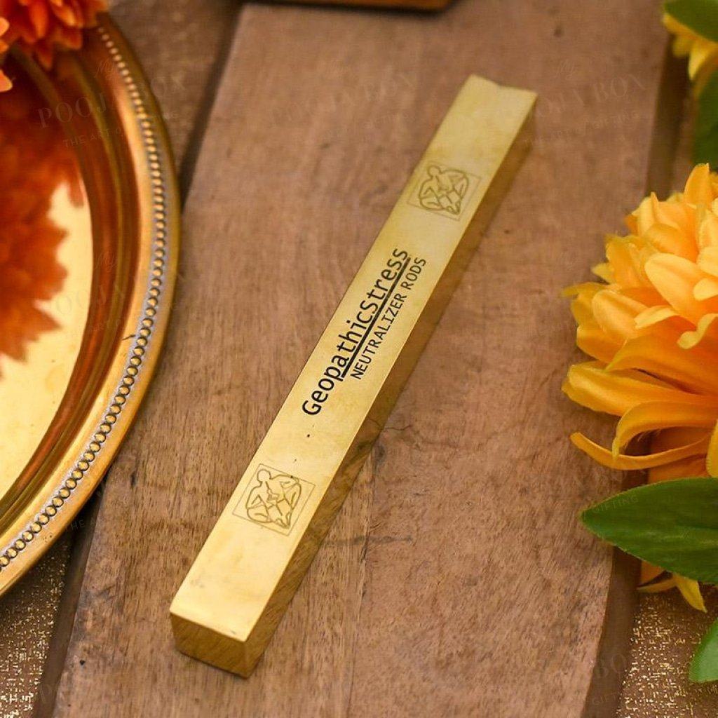 Geopathic Stress Neutralizer Square Shaped Brass Rod Vastu