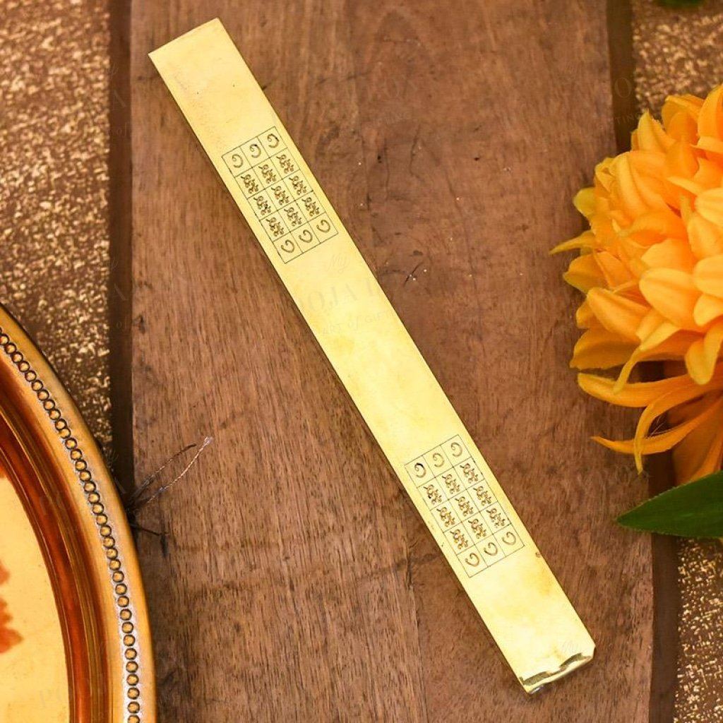 Geopathic Stress Neutralizer Square Shaped Brass Rod Vastu