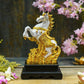 Gold Saddled Horse With Coins Feng Shui
