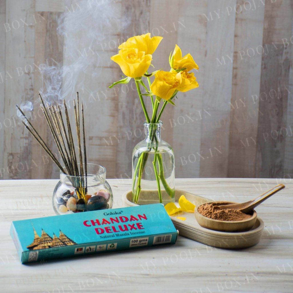 Goloka Chandan Deluxe Agarbatti Incense