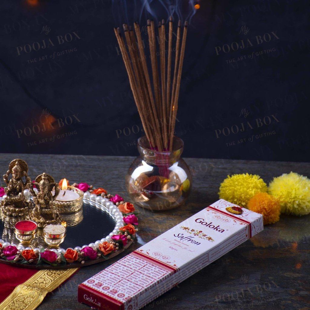 Goloka Premium Saffron Agarbatti Incense