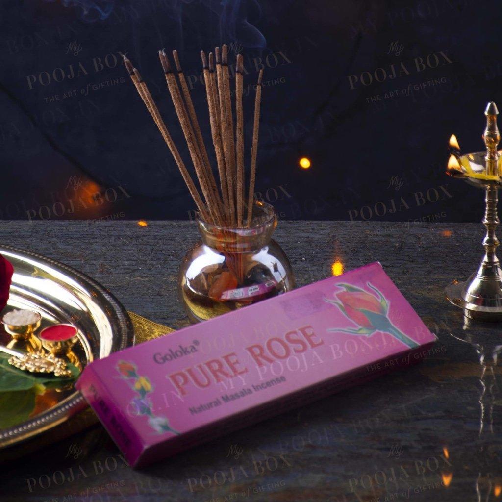 Goloka Pure Rose Agarbatti Incense