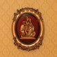 Gorgeous Oval Golden Radha Krishna Wall Hanging
