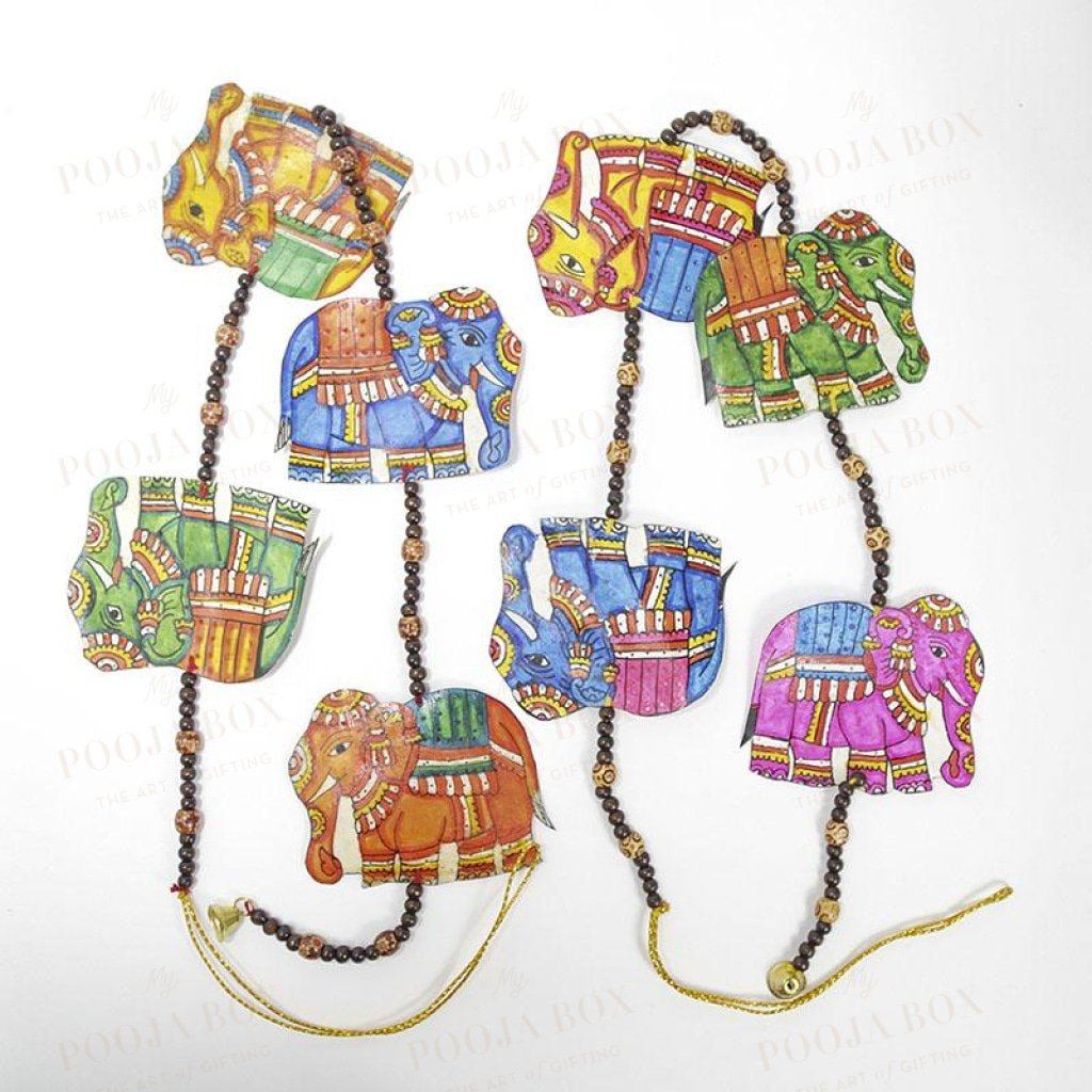 Hand Painted Elephant Wall Hanging Decoration Door