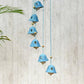 Handcrafted Blue Ceramic Wind Chime Chimes