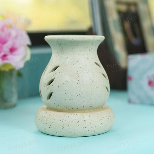 Handcrafted Brown Ceramic Pot Aroma Diffuser Diffusor
