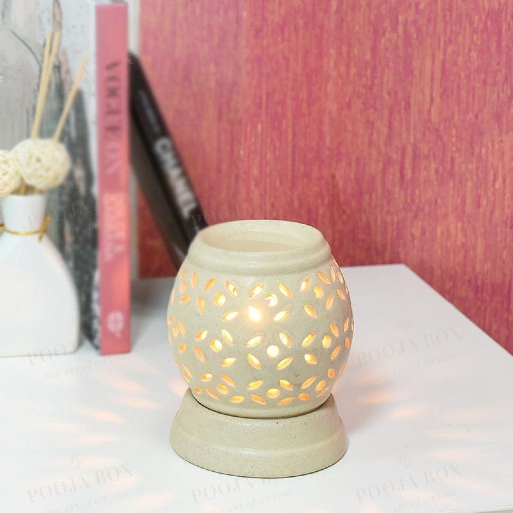 Buy Handcrafted Round Aroma Diffuser Online in India - Mypoojabox.in